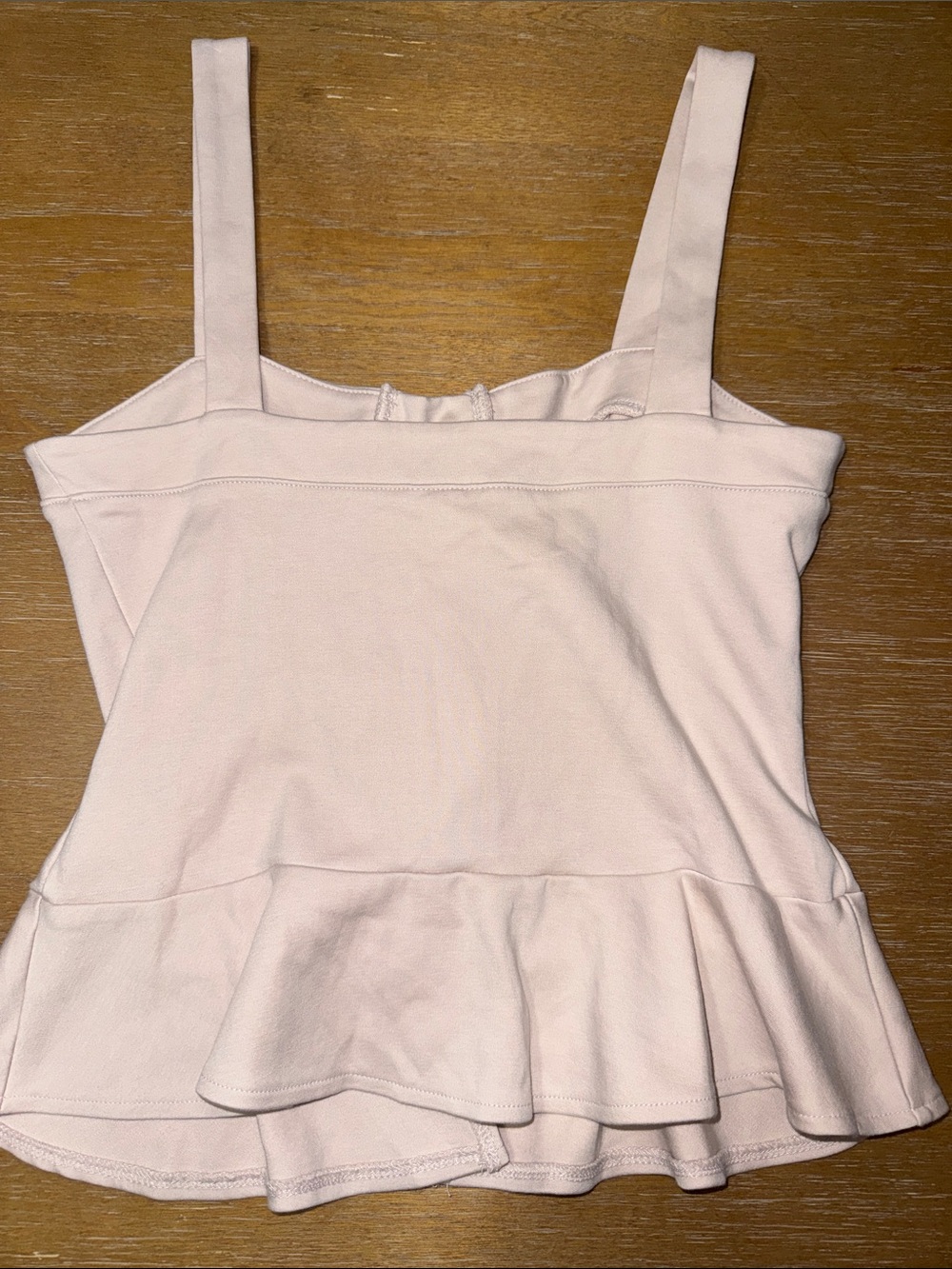 Aeropostale Light Blush Lace-Up Peplum Tank Top - Picture 4 of 4